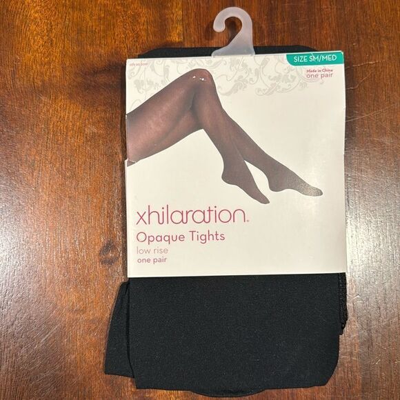 🔥FREE WITH PURCHASE🔥 Xhilaration Small/Medium Opaque Black Tights NWT - Picture 1 of 4